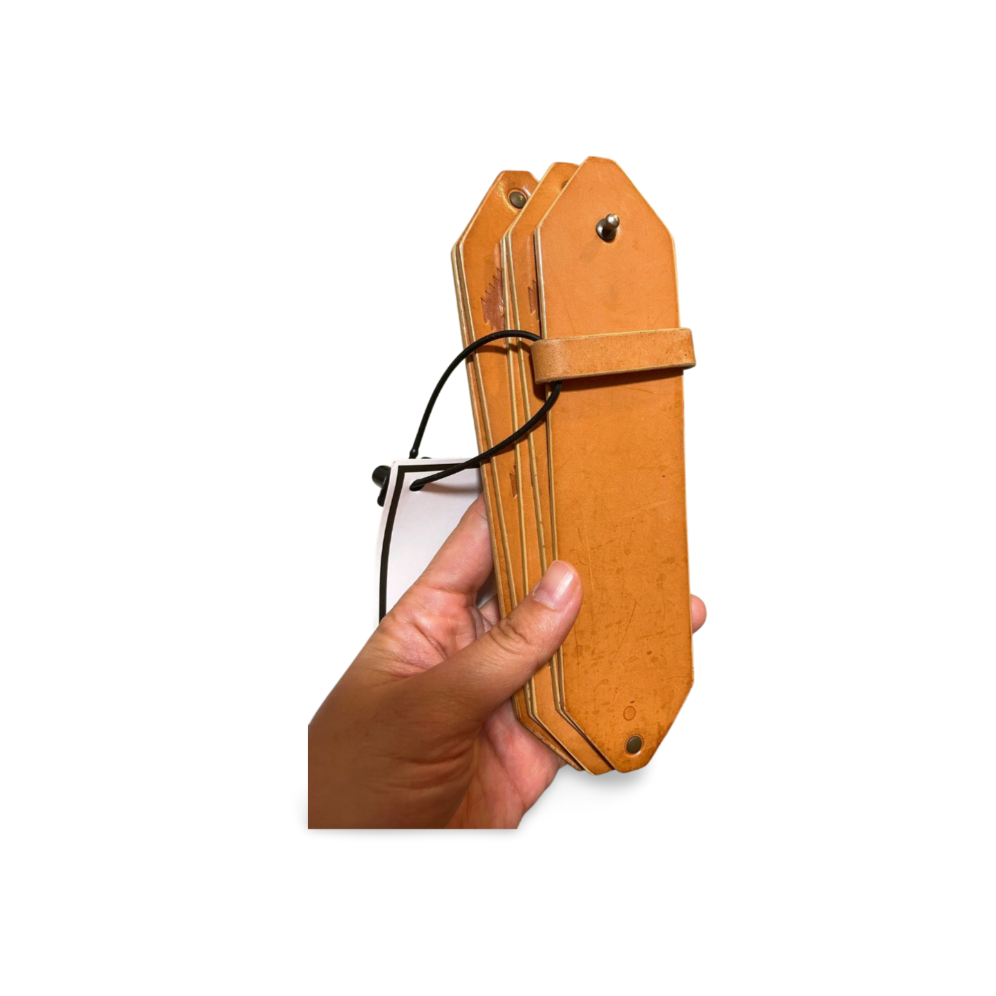 Vintage ISSEY MIYAKE leather tribal foldable belt