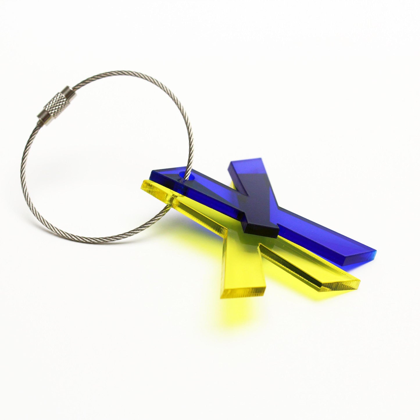 X – RECYCLED KEY CHAIN ABC by mo man tai