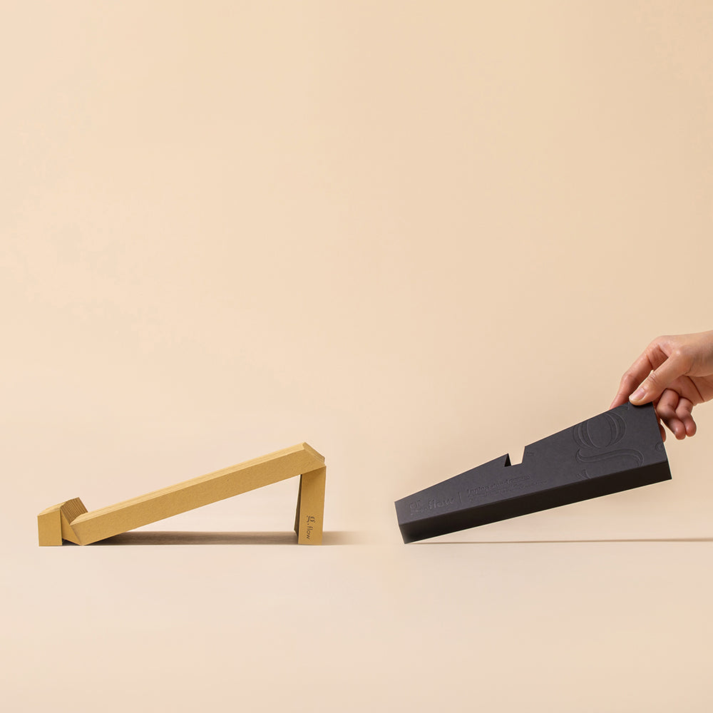RECYCLED PAPER Laptop Stand, Handmade eco-friendly GIFT for minimalist, 15 inch, Mustard