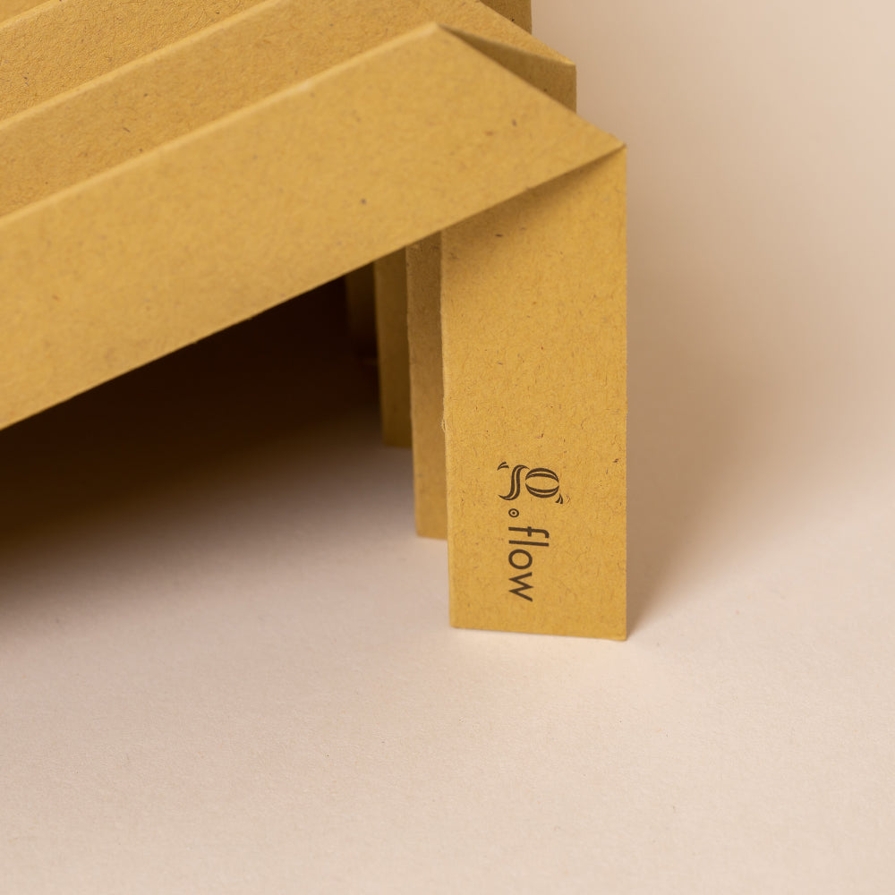 RECYCLED PAPER Laptop Stand, Handmade eco-friendly GIFT for minimalist, 15 inch, Mustard