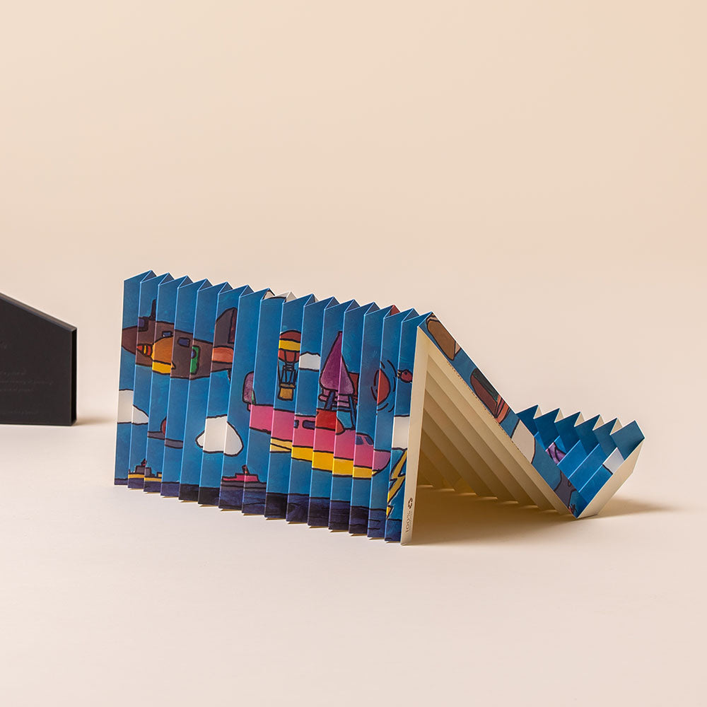 Portable Book Stand with RECYCLED PAPER, Eco-friendly GIFT for minimalist, g.stand book Airplane