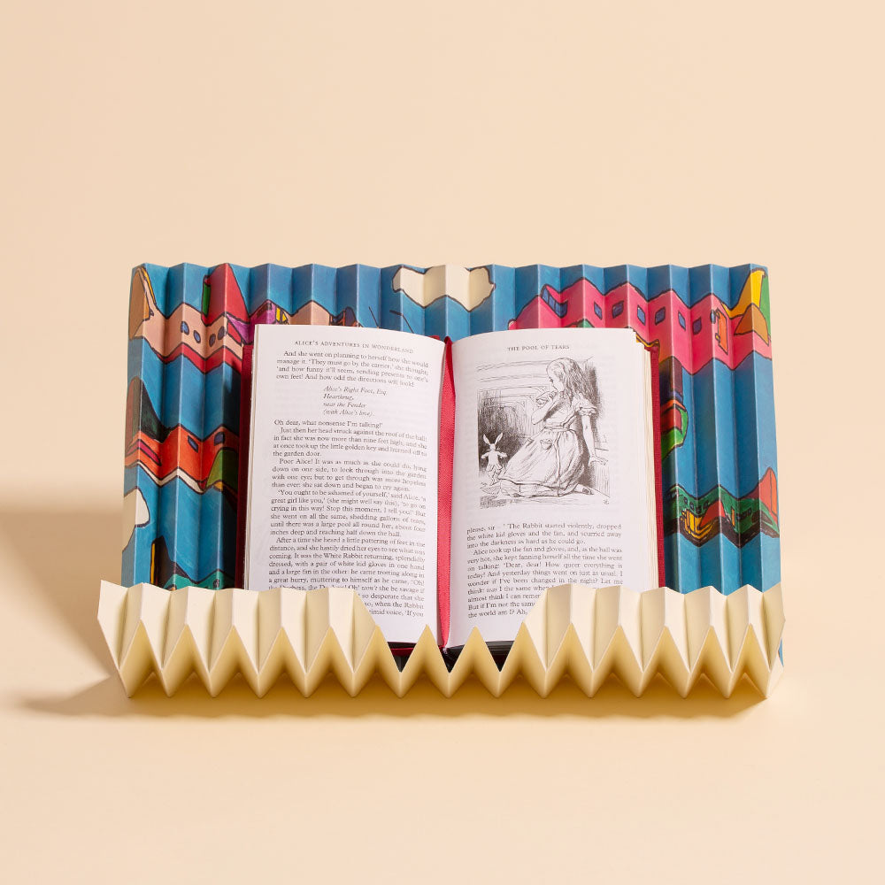 Portable Book Stand with RECYCLED PAPER, Eco-friendly GIFT for minimalist, g.stand book Airplane