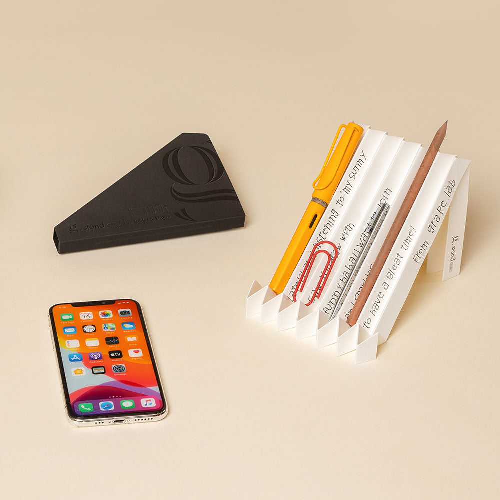 Lightweight Phone Stand with RECYCLED PAPER, Eco-friendly GIFT for minimalist, <To Joanne>
