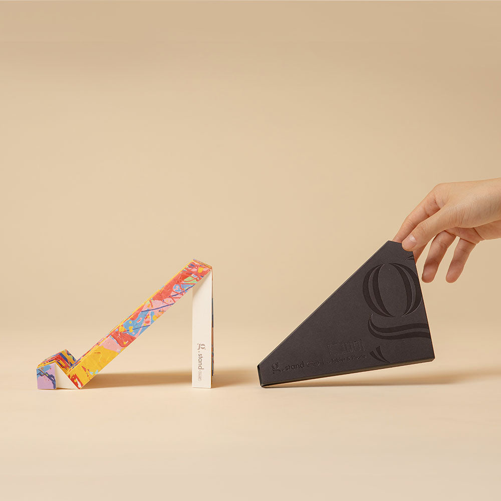 Lightweight Phone Stand with RECYCLED PAPER, Eco-friendly GIFT for minimalist, <Well done, Joanne!>