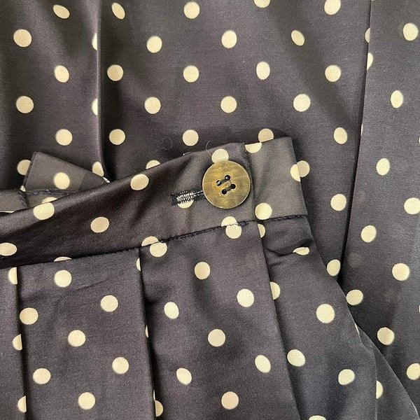 Vintage ISSEY MIYAKE dot-pattern salopette suspender skirt