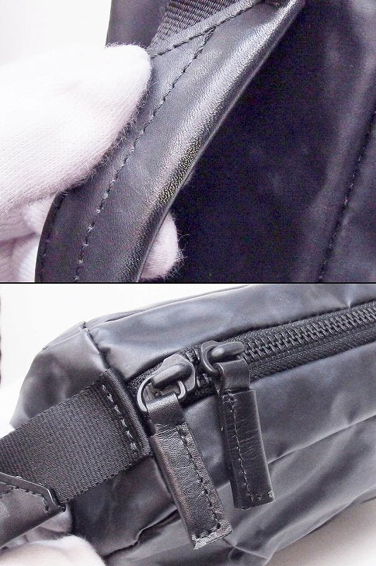 17AW ISSEY MIYAKE vegan leather clutch bag