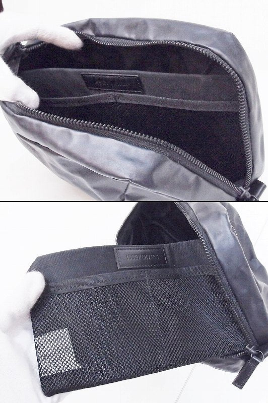 17AW ISSEY MIYAKE vegan leather clutch bag