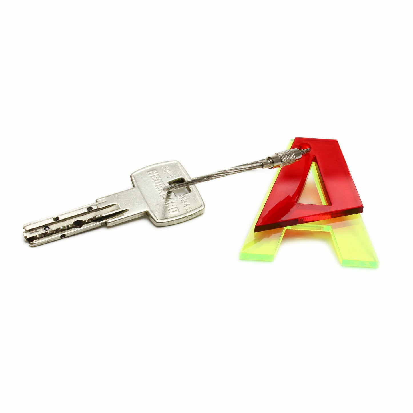 A – RECYCLED KEY CHAIN ABC by mo man tai