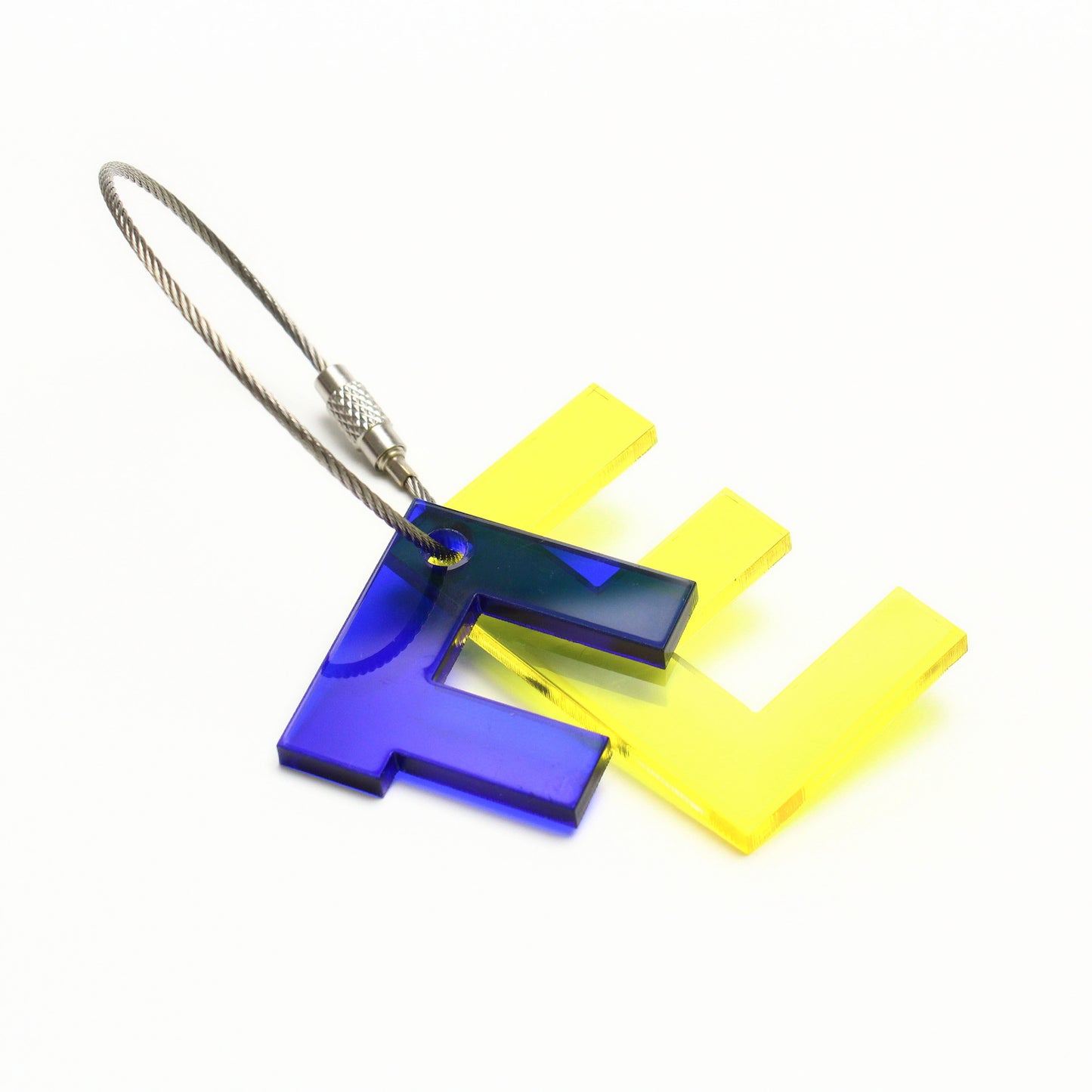 E – RECYCLED KEY CHAIN ABC by mo man tai