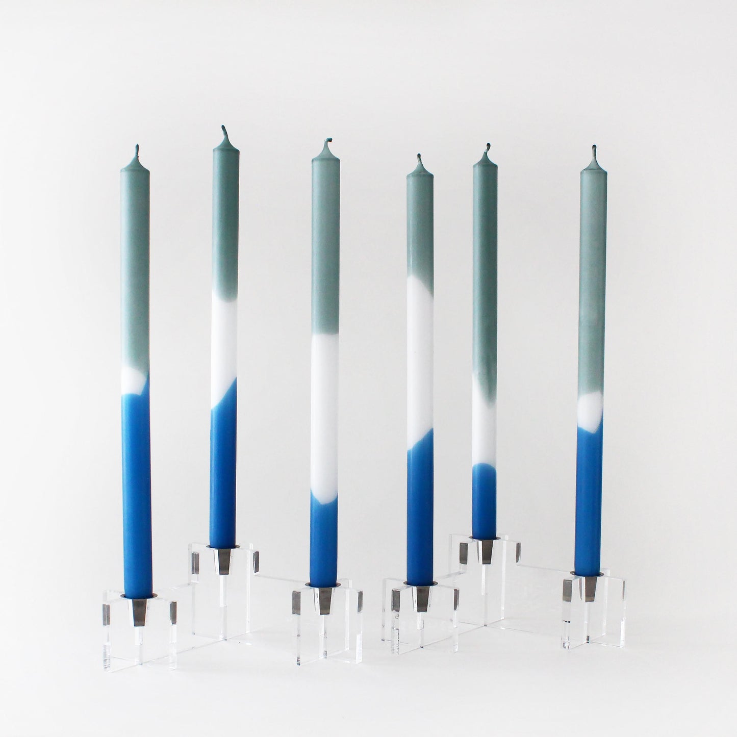 NAUTIC OLIVE DIP DYE CANDLES (set of 6)