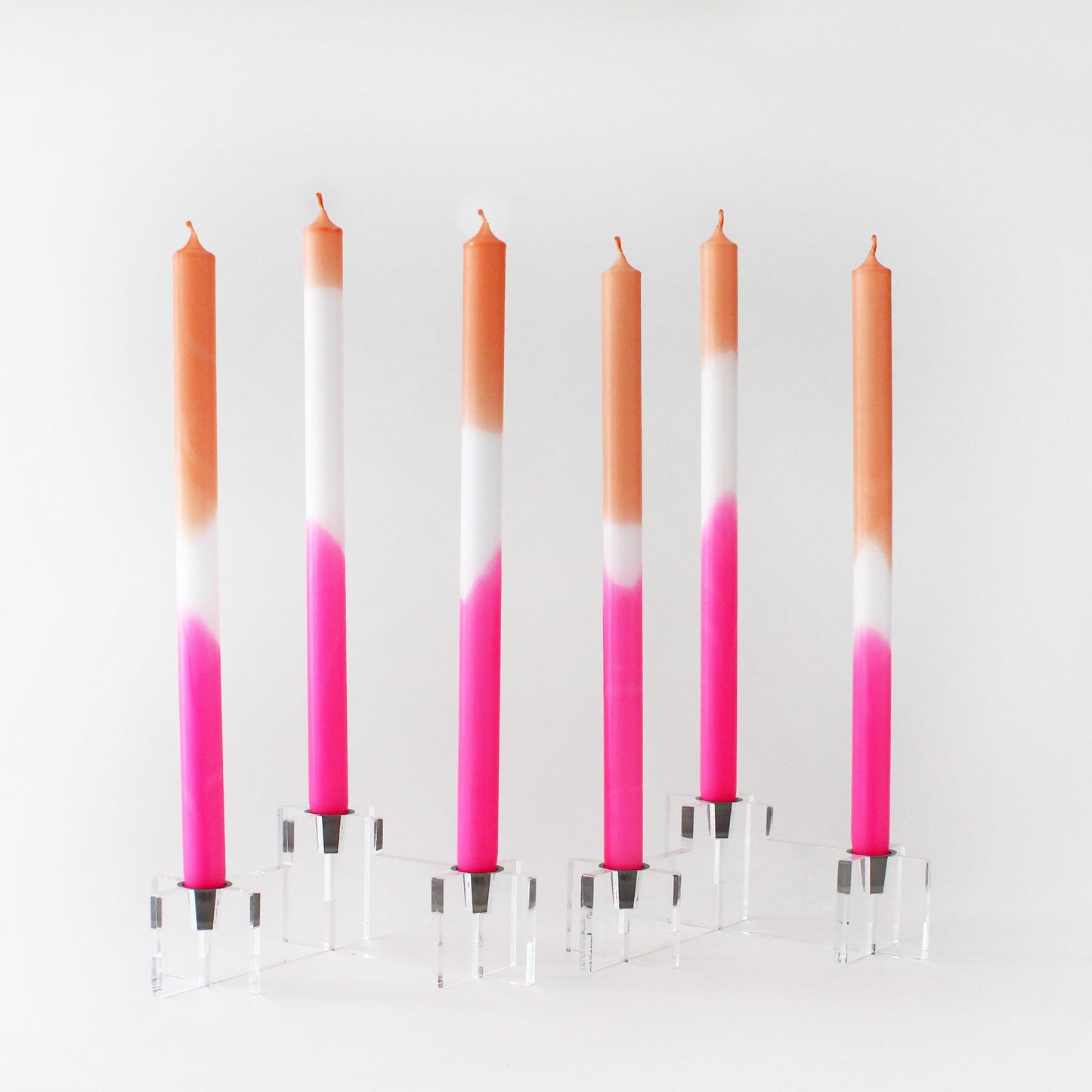 POPPY PUNCH DIP DYE CANDLES (set of 2)