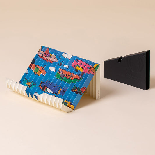 Portable Book Stand with RECYCLED PAPER, Eco-friendly GIFT for minimalist, g.stand book Airplane