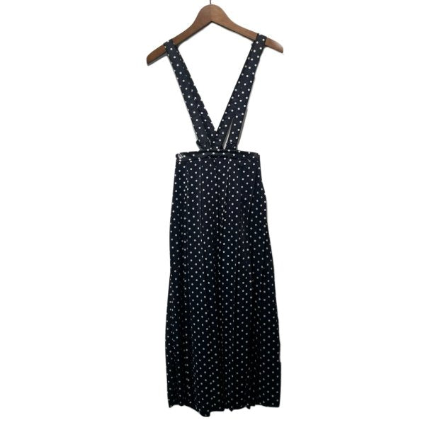 Vintage ISSEY MIYAKE dot-pattern salopette suspender skirt